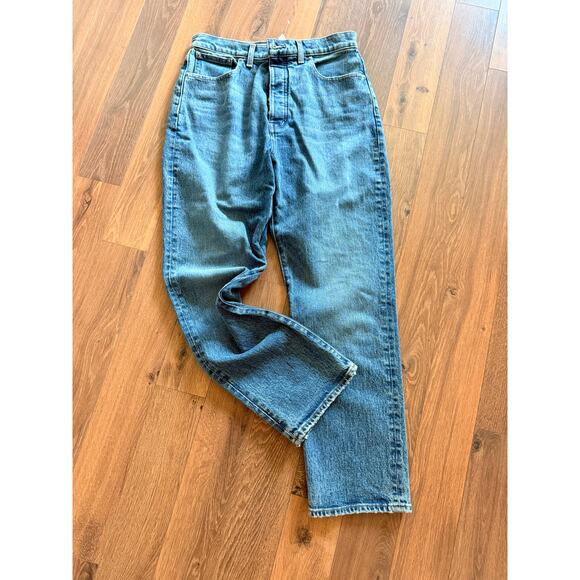NEW Madewell 90's straight crop jeans size 28 - Picture 2 of 5